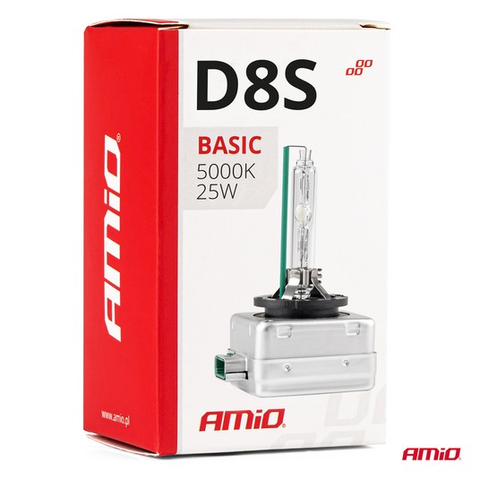 Żarówka ksenonowa D8S 35W 5000K AMiO BASIC -photo number 2