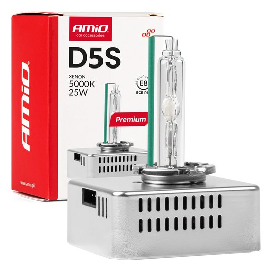Żarówka ksenonowa żarnik hid xenon D5S 5000K AMiO PREMIUM AMIO-01220 -zdjęcie numer 1