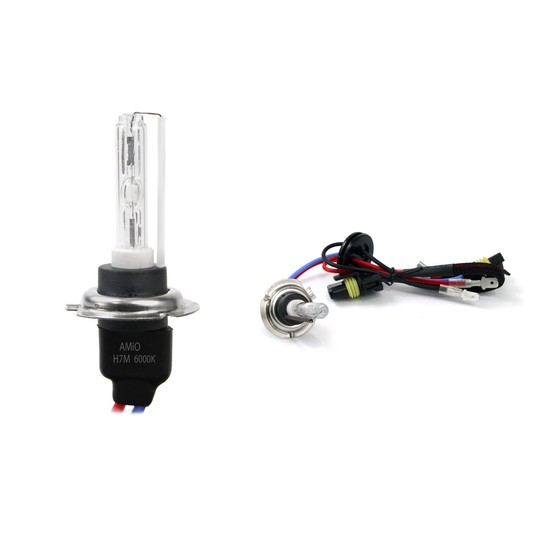 Żarówka ksenonowa żarnik hid xenon H7M 6000K metal AMIO-01427 -zdjęcie numer 1