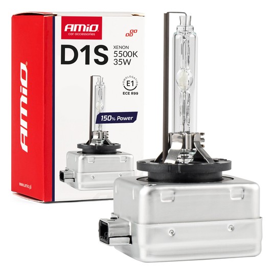 Żarówka ksenonowa żarnik xenon D1S 5500K AMiO 150% POWER AMIO-01968 -zdjęcie numer 1
