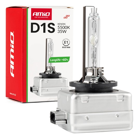 Żarówka ksenonowa żarnik xenon D1S 5500K AMiO LONG LIFE AMIO-01969 -zdjęcie numer 1