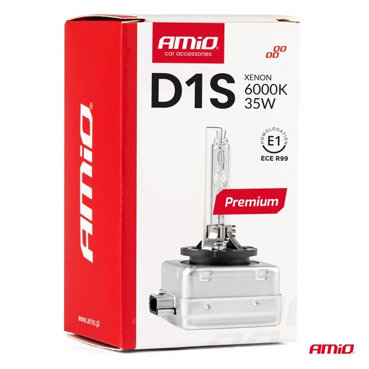 Żarówka ksenonowa żarnik xenon D1S 6000K AMiO PREMIUM AMIO-01409 -zdjęcie numer 2