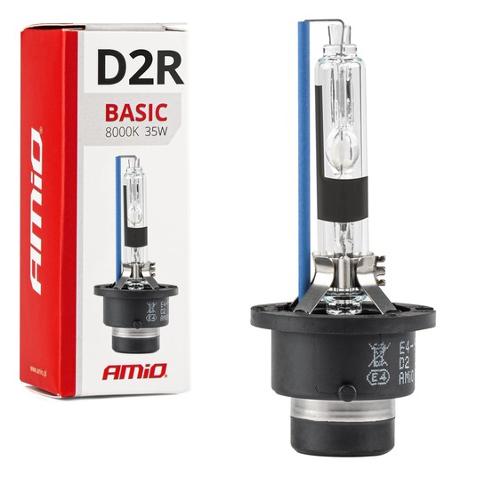 Żarówka ksenonowa żarnik xenon D2R 8000K AMiO BASIC AMIO-01413 -zdjęcie numer 1