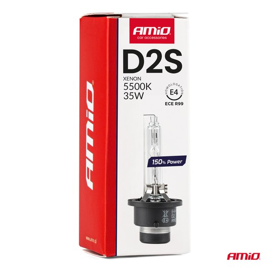 Żarówka ksenonowa żarnik xenon D2S 5500K AMiO 150% POWER AMIO-01973 -zdjęcie numer 2