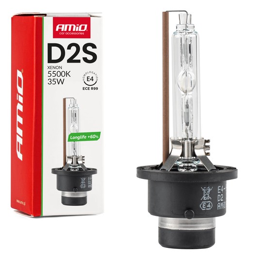 Żarówka ksenonowa żarnik xenon D2S 5500K AMiO LONG LIFE AMIO-01974 -zdjęcie numer 1