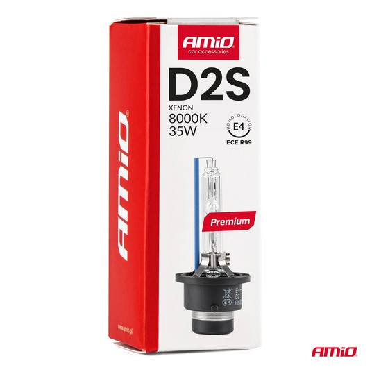 Żarówka ksenonowa żarnik xenon D2S 8000K AMiO PREMIUM AMIO-01977 -zdjęcie numer 2