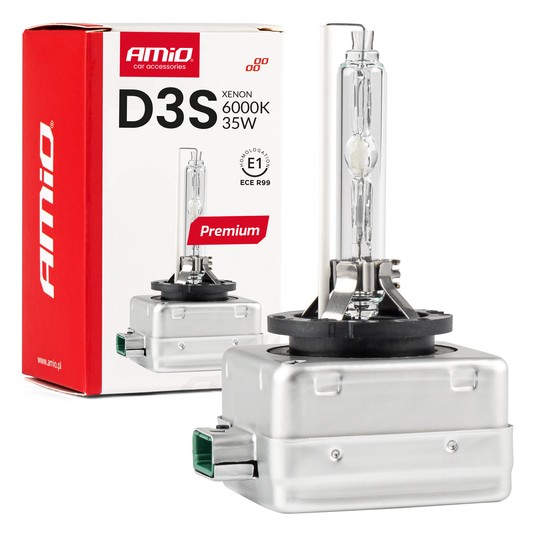Żarówka ksenonowa żarnik xenon D3S 6000K AMiO PREMIUM AMIO-01979 -zdjęcie numer 1