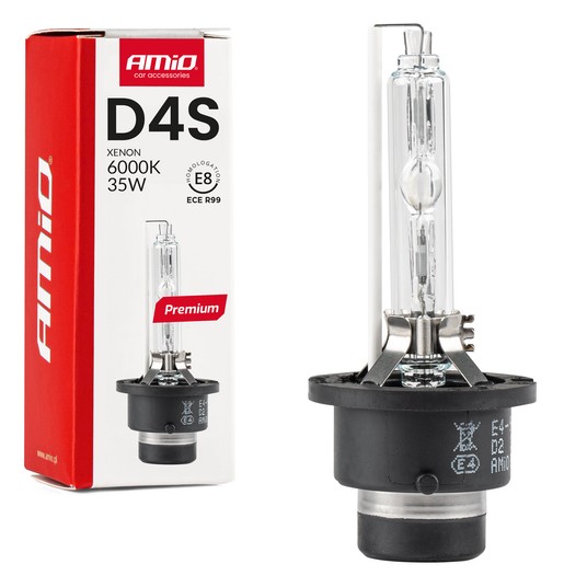 Żarówka ksenonowa żarnik xenon D4S 6000K AMiO PREMIUM AMIO-01981 -zdjęcie numer 1