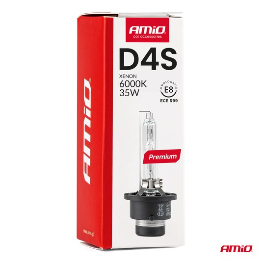 Żarówka ksenonowa żarnik xenon D4S 6000K AMiO PREMIUM AMIO-01981 -zdjęcie numer 2