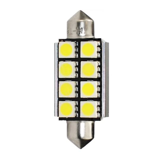 Żarówka LED 2x Dioda L327 - C5W 41mm 8xSMD5050 CAN -photo number 3