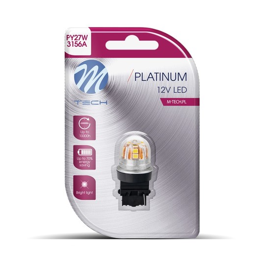 Żarówka LED LB830Y-01B - PY27W 12-24V 15x2835SMD -photo number 3