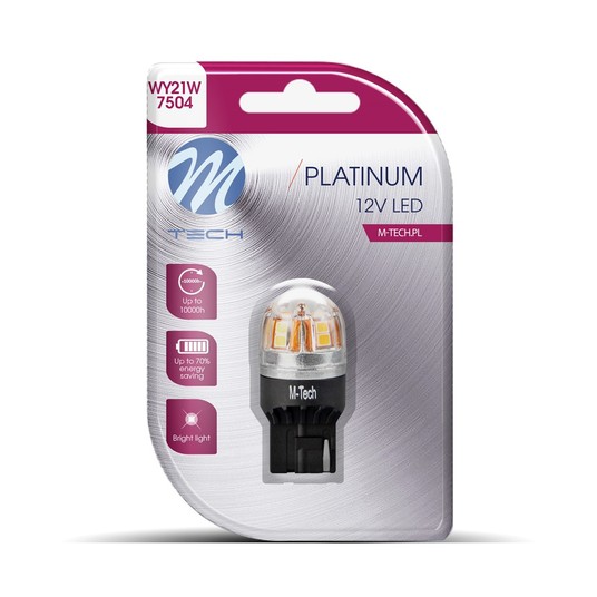 Żarówka LED T20 WY21W LB828Y-01B 12-24V Canbus Amb -photo number 3
