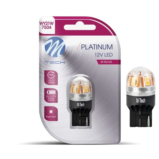Żarówka LED T20 WY21W LB828Y-01B 12-24V Canbus Amb -photo number 1