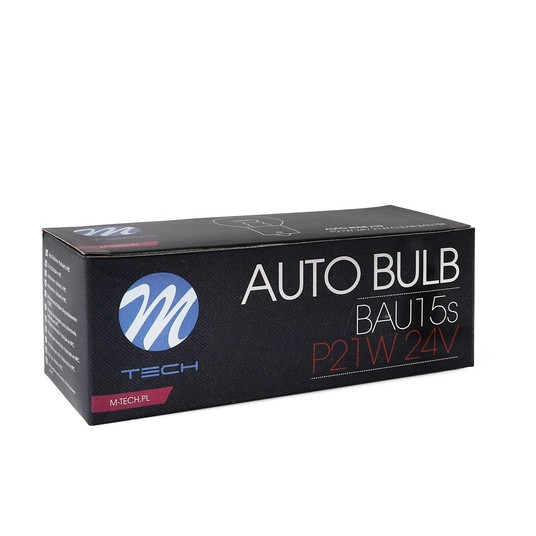 Żarówka M-TECH BA15S 24V/21W S25 CLEAR -photo number 2