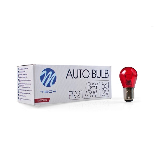 Żarówka M-Tech BAY15D 12V/21/5W RED -photo number 1