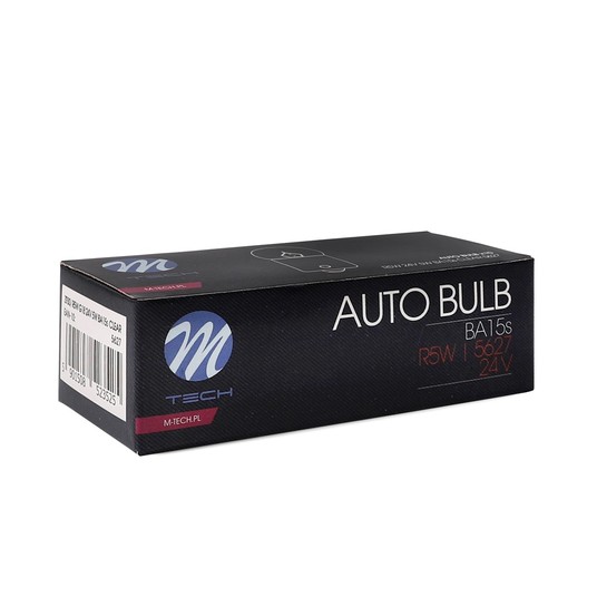 Żarówka M-TECH G18 BA15s 24V/5W CLEAR -photo number 3