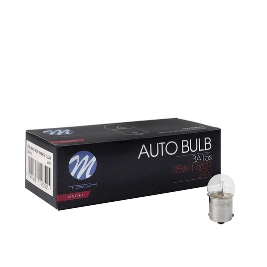 Żarówka M-TECH G18 BA15s 24V/5W CLEAR -photo number 1