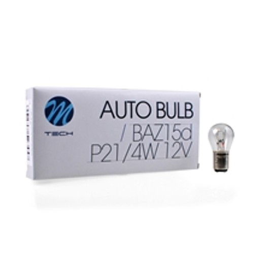 Żarówka M-TECH P21/4W 12V 21/4W BAZ15d -zdjęcie numer 1