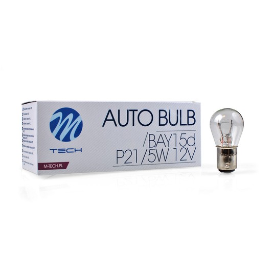 Żarówka M-Tech P21/5W BAY15D 12V/21/5W CLEAR (z15) -photo number 1