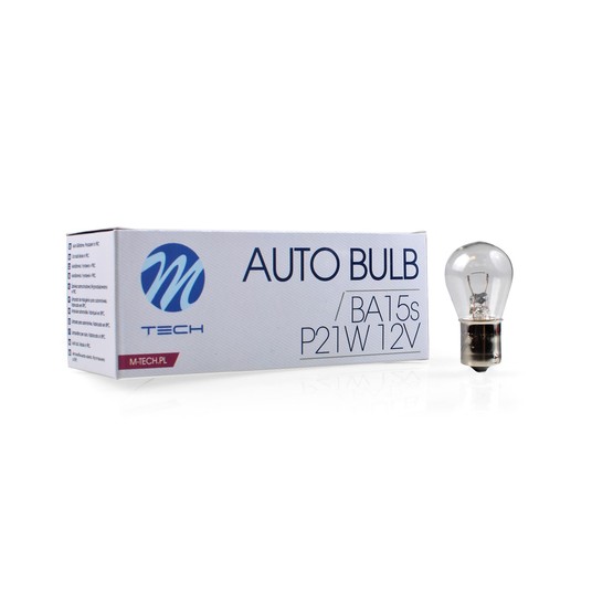 Żarówka M-TECH P21W 1156 S25 12V 21W BA15s -zdjęcie numer 1