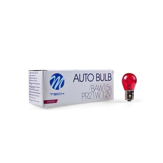 Żarówka M-TECH PR21W 12V 21W BAW15s RED -zdjęcie numer 1