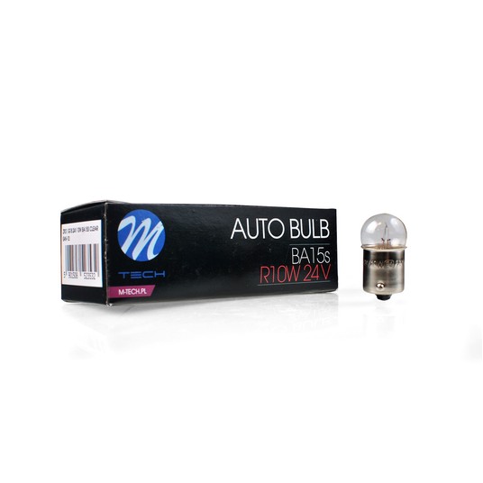 Żarówka M-TECH R10W G18 BA15S 24V/10W CLEAR -photo number 1