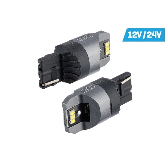 ŻARÓWKA VISION W21W T20D 12/24V 6XSMD3020 LED -photo number 3