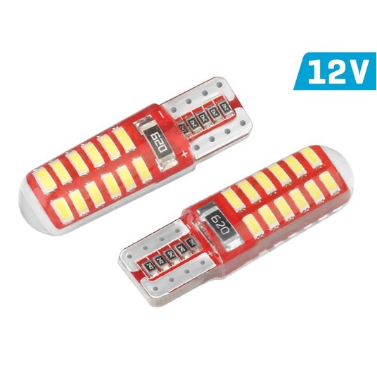 Żarówka VISION W5W (T10) 12V 24x3014 SMD LED, CANB -photo number 3