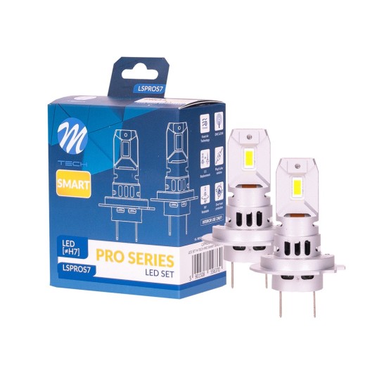 Żarówki H7 LED M-TECH PRO SMART SERIES 1 do 1 Krystaliczna biel -zdjęcie numer 1