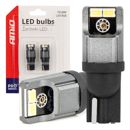 Żarówki LED CANBUS 3020 4SMD T10 W5W W10W 12V 24V -zdjęcie numer 1