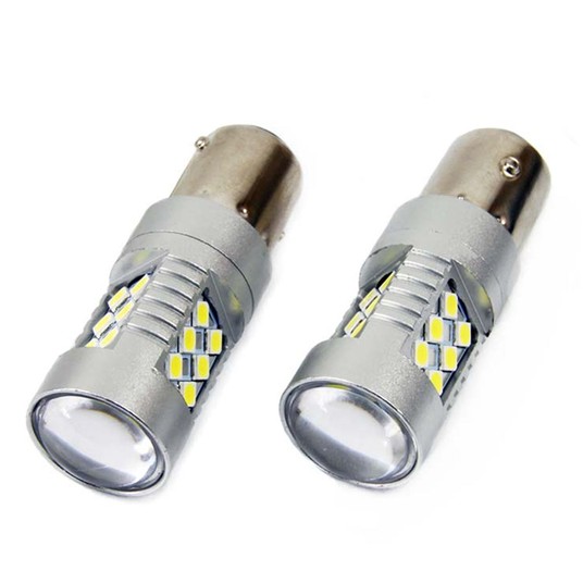 Żarówki LED CANBUS 3030 24SMD 1156 BA15S P21W White 12V/24V -zdjęcie numer 2