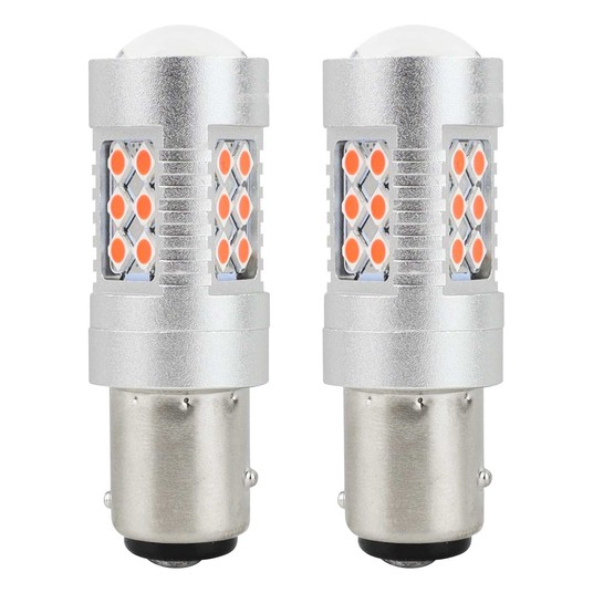 Żarówki LED CANBUS 3030 24SMD 1157 BAY15D PR21/5W Czerwona 12V/24V -zdjęcie numer 4