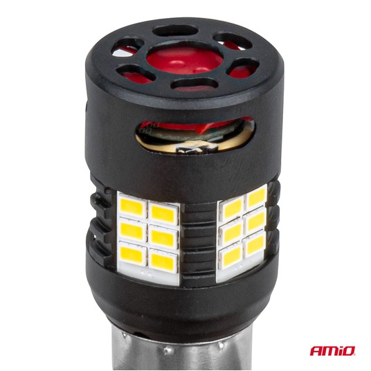 Żarówki LED CANBUS PRO series 1156 BA15S P21W R10W R5W 24x3020 SMD FAN White 12V 24V -zdjęcie numer 4