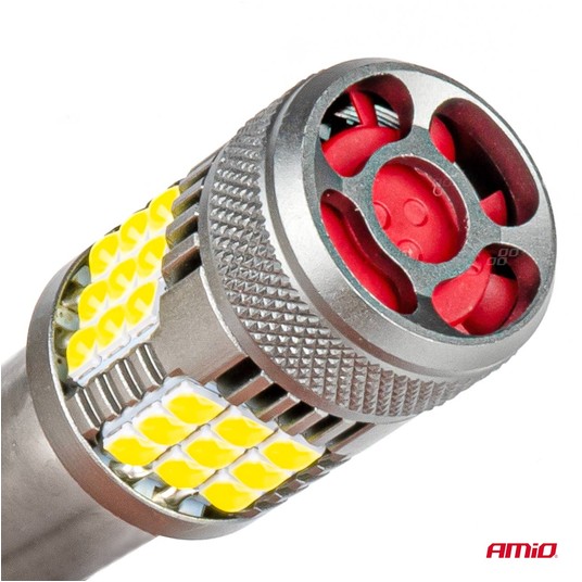 Żarówki LED CANBUS PRO series 1156 BA15S P21W R10W R5W 36x3030 SMD FAN White 12V 24V -zdjęcie numer 3