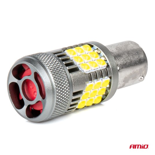 Żarówki LED CANBUS PRO series 1156 BA15S P21W R10W R5W 36x3030 SMD FAN White 12V 24V -zdjęcie numer 5