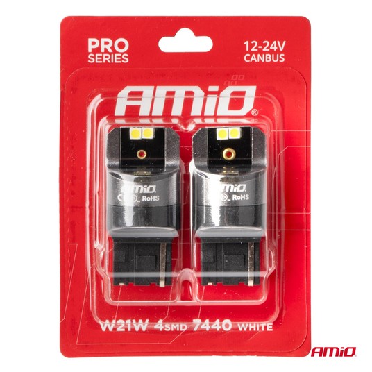 Żarówki LED CANBUS PRO series 7440 W21W 4x3030 SMD -photo number 2