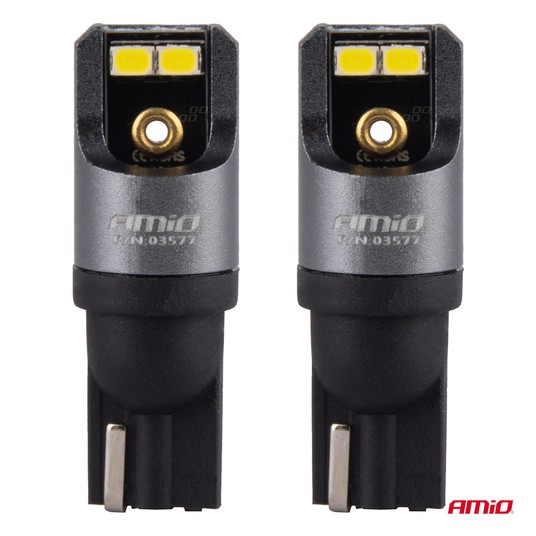 Żarówki LED CANBUS PRO T10 W5W 4x2016 SMD białe 12V 24V -zdjęcie numer 4
