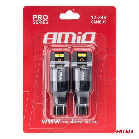Żarówki LED CANBUS PRO T15 W16W białe 12/24V -photo number 2