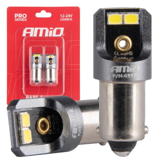 Żarówki LED CANBUS PRO T4W BA9S 4x2016 SMD białe 12V 24V -zdjęcie numer 1