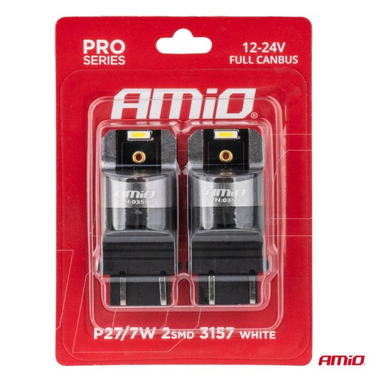 Żarówki LED FULL CAN PRO P27/7W białe 12/24V -photo number 2