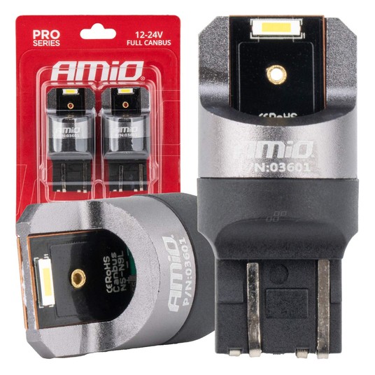 Żarówki LED FULL CAN PRO W21/5W białe 12/24V -photo number 1