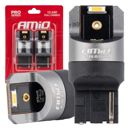 Żarówki LED FULL CAN PRO WY21W pomarańcz 12/24V -photo number 1
