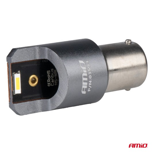 Żarówki LED FULL CANBUS PRO BA15S P21W 2x1860SMD białe 12V 24V AMIO-03593 -zdjęcie numer 3