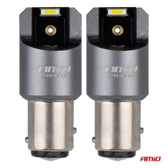 Żarówki LED FULL CANBUS PRO BAY15D P21/5W 2x1860SMD białe 12V 24V -zdjęcie numer 4