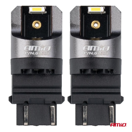 Żarówki LED FULL CANBUS PRO P27/7W 2x3157 SMD białe 12V 24V -zdjęcie numer 4