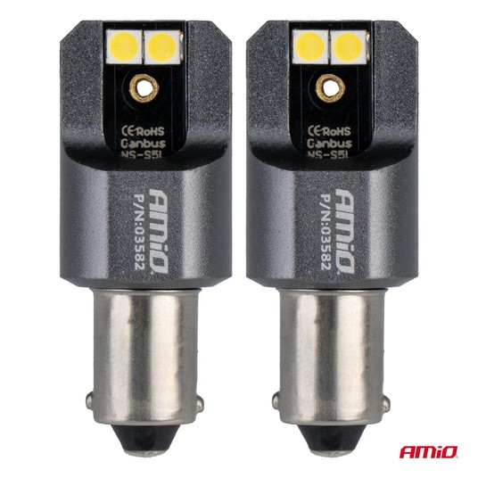 Żarówki LED FULL CANBUS PRO T4W BA9S White 12/24V -photo number 4