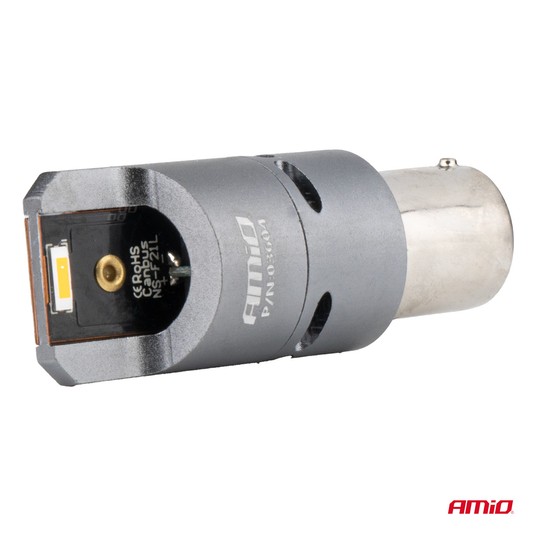 Żarówki LED FULL CANBUS PY21W pomarańcz 12/24V -photo number 3