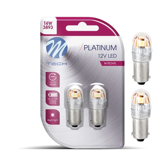 Żarówki LED LB837W-02B - BA9s T4W, 12-24V 5x2835SM -photo number 1