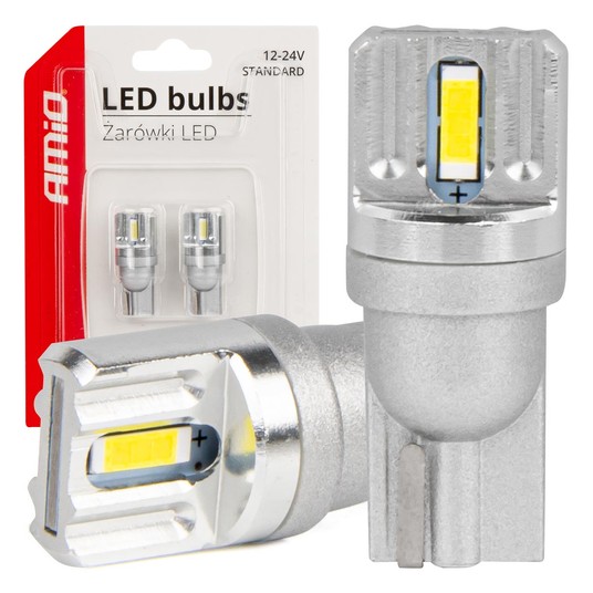 Żarówki LED STANDARD T10 W5W 2x1860 SMD White 12V 24V -zdjęcie numer 1