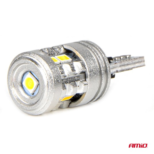 Żarówki LED STANDARD T10 W5W 6x3020 + 1x3030 SMD White 12V 24V -zdjęcie numer 3